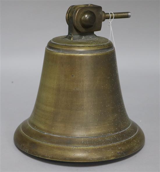 A bronze ships bell